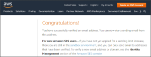 Buy Amazon AWS SES Accounts